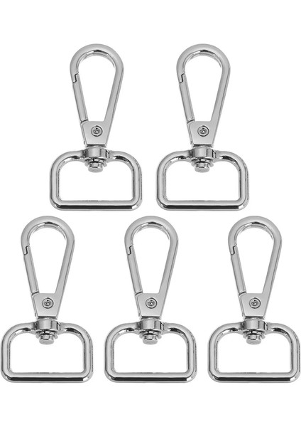 Type2 Gümüş Tarzı 15 mm 5 Adet mm Metal Çanta Askı Toka Istakoz Toka Yaka Karabina Yaylı Kanca Bölünmüş Yüzük Anahtarlık Çanta Dıy Dikiş Aksesuarı (Yurt Dışından)