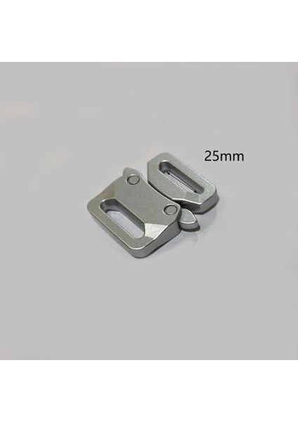 Gümüş-25 mm Stili 2 Adet Meetee Idmm Metal Otomatik Serbest Bırakma Tokaları Kemer Ayar Tokası Dıy Çok Fonksiyonlu Açık Kayış Bandı Geçmeli Kanca (Yurt Dışından)