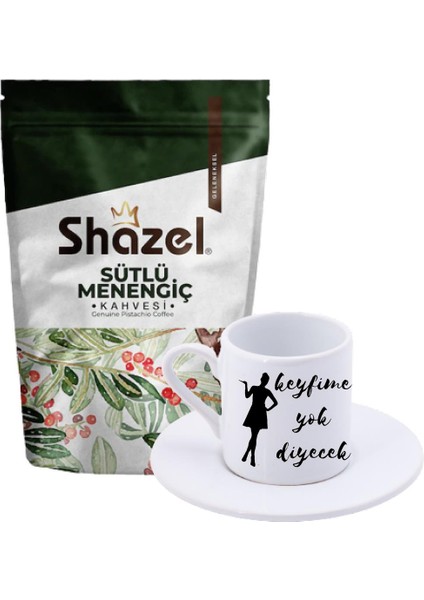 Sütlü Menengiç Kahvesi 200 gr. + Keyfime Yok Diyecek Türk Kahvesi Fincanı