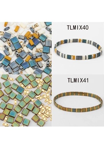 TLMIX54 Stili Taidian Miyuki Tila Boncuk Yaratıcılık Boncuklu Bilezikler Takı Bulma Çok Boyutlu ve Renkler 5gramslot (Yurt Dışından)
