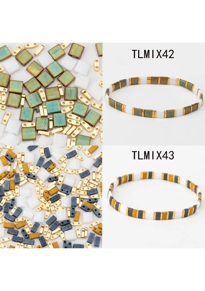 TLMIX54 Stili Taidian Miyuki Tila Boncuk Yaratıcılık Boncuklu Bilezikler Takı Bulma Çok Boyutlu ve Renkler 5gramslot (Yurt Dışından)