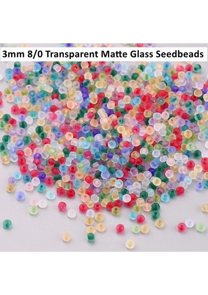 Mor Pembe Stilini Karıştırın 3mm Mat 3mm Mat Şeffaf Cam Boncuk Üniforma Yuvarlak Spacer Don Tohum Boncuk Dıy El Sanatları Giysiler Için Dikiş Aksesuarı (Yurt Dışından) modelleri