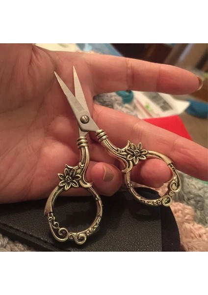 Gümüş Tarzı Zarif Paslanmaz Çelik Vintage Terzi Ors Çiçek Dikiş Nakış Ors Kısa Kumaş Kesici Avrupa Terzilik Araçları (Yurt Dışından) fırsatları