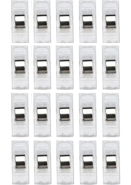 Stili Temizle Ewing Klipsler Çok Renkli Plastik Klipsler Kumaş Kelepçeler Patchwork Craft Klipsler Giyim Klipleri Tutucu Kapitone Klips (Yurt Dışından)