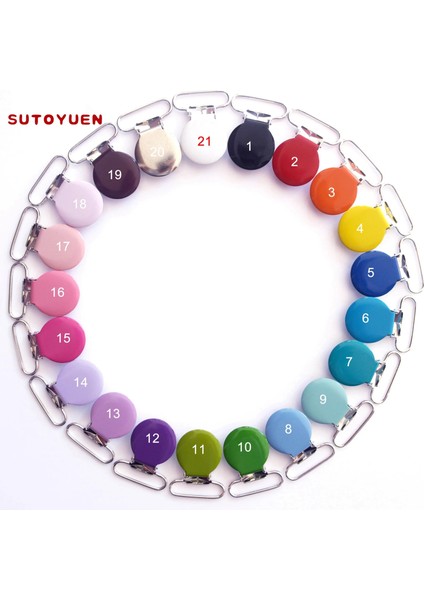 Kırmızı Stil Sutoyuen Lot 1 '' Yuvarlak Metal Askı Klip Emzikler Kukla Bebek Emzik Zincir Klipleri Için Tutucu Klipler Kurşunsuz (Yurt Dışından) fiyatları