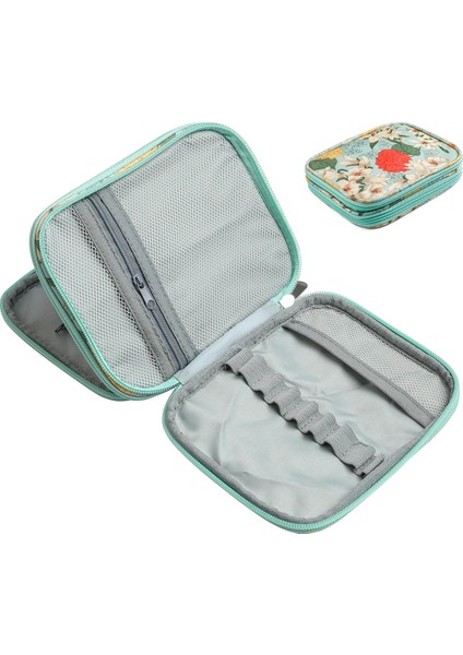 Açık Sarı Stil Koknıt Boş Örgü Iğneleri Kılıf Seyahat Depolama Organizatör Yuvarlak Örgü Iğneleri ve Diğer Aksesuarlar Için Saklama Çantası (Yurt Dışından)