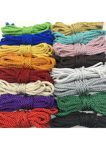 No.3 Tarzı 5 Yards 6mm Paraşüt Kordon Ipi Halat Mil Spec Tip 3 Strand Tırmanma Kamp Hayatta Kalma Ekipmanları Bilezik Rustik Ev Dekorasyonu (Yurt Dışından)