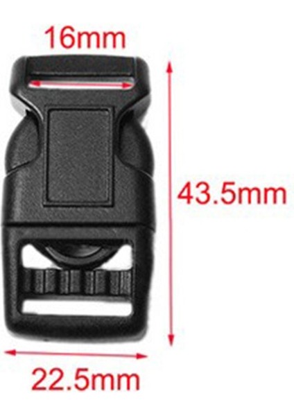 Ack "(16MM) Anahtar Kilitlemeli Plastik Yan Serbest Bırakma Tokası Aracord Bilezik Taktik Sırt Çantası Edc Dış Mekan Kitleri (Yurt Dışından) fiyatları