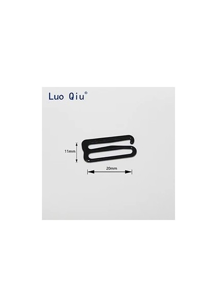 Siyah Stil Boyalı Gümüş Tipi 9 Metal Çubuk Iç Çamaşırı Ayar Aksesuarları Için Tokalar Klipleri Dıy Kemer Tokası Giysi Partisi 20MM (Yurt Dışından)