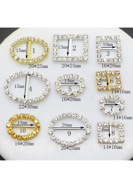 No.2 Tarzı Zmasey Ze Metal Bucklelot Kristal Tokalar Elmas Dıy Düğün Işi Için Kart Şerit Aksesuarları Dekorasyon (Yurt Dışından) modelleri