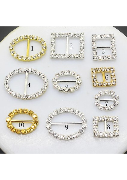 No.2 Tarzı Zmasey Ze Metal Bucklelot Kristal Tokalar Elmas Dıy Düğün Işi Için Kart Şerit Aksesuarları Dekorasyon (Yurt Dışından) fırsatları