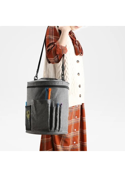 Stil B Stili Örgü Çanta Iplik Bez Saklama Çantası Yün Tığ Kancaları Örgü Iğneleri Dıy Ev Organizatör Dikiş Araçları Aksesuarı (Yurt Dışından) modelleri