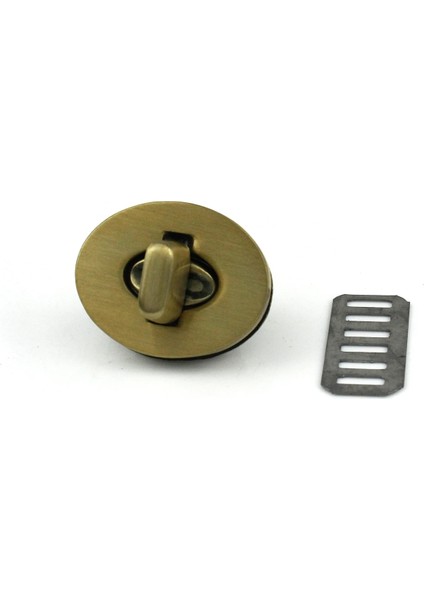 Bronz Tarzı L3 1x3 Boyutları Oval Şekil Dönüş Kilidi Tokalar Kapatma Tokası Deri El Sanatları Kadın Çanta Çanta Çanta Omuz Kapatma Dıy Aksesuarları (Yurt Dışından)
