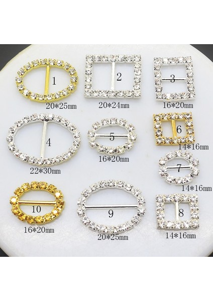 No.4 Tarzı Zmasey Ze Metal Bucklelot Kristal Tokalar Elmas Dıy Düğün Işi Için Kart Şerit Aksesuarları Dekorasyon (Yurt Dışından)