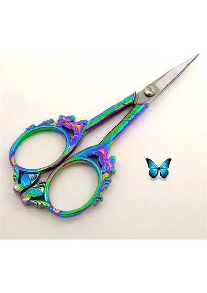 Pembe Tarzı Avrupa Retro Oyma Terzilik Veya Dikiş Makası Antika Eski Paslanmaz Çelik Veya Terzi Iğne Oyaları (Yurt Dışından)