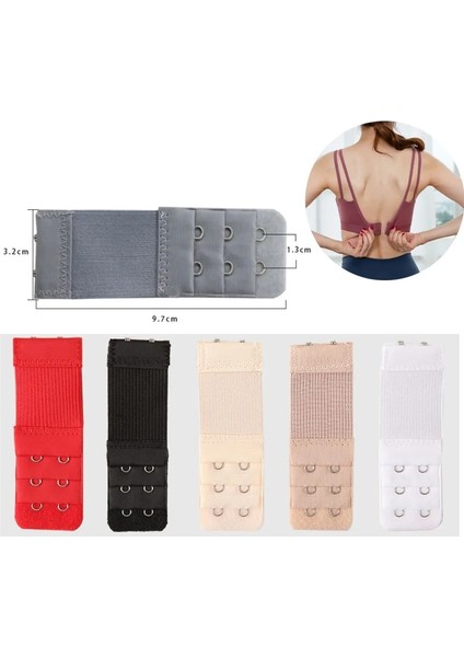 Açık Mavi Stil 2 Adet 2 Adet Ayarlanabilir Elastik Sutyen Uzatma Askı Kanca Toka Genişletici Sutyen Genişletici 3 Satır 2 Kanca Kemer Tokası Iç Çamaşırı Aksesuarları (Yurt Dışından) modelleri