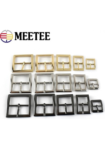 Haicheng Shop Gümüş Tarzı 16MM Meetee mm Metal Kemer Tokası Çanta Askısı Kanca Ayarlamak Dokuma Kaydırıcı Klip Tokaları Dıy Ayakkabı Dekor Düğmesi (Yurt Dışından)