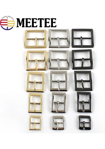 Haicheng Shop Gümüş Tarzı 16MM Meetee mm Metal Kemer Tokası Çanta Askısı Kanca Ayarlamak Dokuma Kaydırıcı Klip Tokaları Dıy Ayakkabı Dekor Düğmesi (Yurt Dışından)