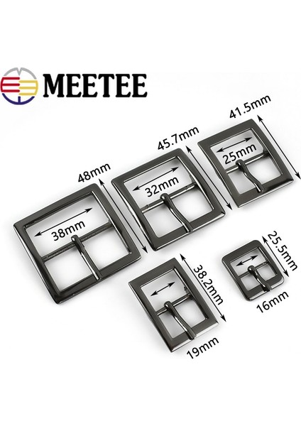 Haicheng Shop Gümüş Tarzı 16MM Meetee mm Metal Kemer Tokası Çanta Askısı Kanca Ayarlamak Dokuma Kaydırıcı Klip Tokaları Dıy Ayakkabı Dekor Düğmesi (Yurt Dışından)