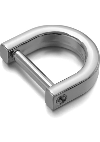 Gümüş Tarzı 16MM 1 Adet Metal Ayrılabilir Açık Vida D Halka Toka Köstek Toka Dıy Deri Zanaat Çanta Askısı Kemer Kolu Omuz Dokuma (Yurt Dışından)