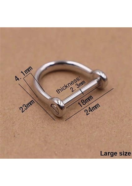 Küçük Stil 1 x Paslanmaz Çelik D-Halkalı Toka Anahtarlık Halka Kanca Vidalı Pim Eklemi Bağlayıcı Çanta Askısı Toka Leathercraft Parçaları (Yurt Dışından) fiyatları