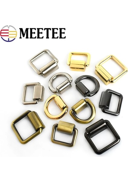 KY866-GÜMÜŞ-15MM Stili 20 Adet Adet mm Metal O D Halka Tokaları Çanta Askısı Yan Klip Askı Çantaları Omuz Zinciri Bağlantı Tokası Dıy Donanım Aksesuarları (Yurt Dışından)