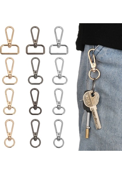 Type2 Altın Stili 25 mm 5 Adet mm Metal Çanta Askı Toka Istakoz Toka Yaka Karabina Yaylı Kanca Bölünmüş Yüzük Anahtarlık Çanta Dıy Dikiş Aksesuarı (Yurt Dışından) modelleri
