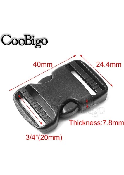 20MM Dokuma Stili 5 Adet Çeşitli Boyut Plastik Donanım Çift Ayarlanabilir Yan Serbest Bırakma Tokaları Molle Taktik Sırt Çantası Kemer Çantası Parçaları Kayış Dokuma (Yurt Dışından)