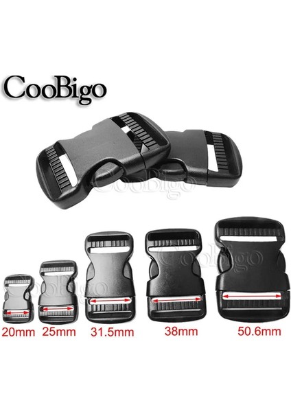 20MM Dokuma Stili 5 Adet Çeşitli Boyut Plastik Donanım Çift Ayarlanabilir Yan Serbest Bırakma Tokaları Molle Taktik Sırt Çantası Kemer Çantası Parçaları Kayış Dokuma (Yurt Dışından) modelleri