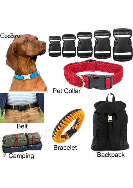 20MM Dokuma Stili 5 Adet Çeşitli Boyut Plastik Donanım Çift Ayarlanabilir Yan Serbest Bırakma Tokaları Molle Taktik Sırt Çantası Kemer Çantası Parçaları Kayış Dokuma (Yurt Dışından) indirimleri