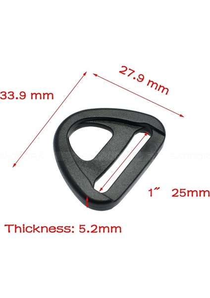 Dokuma Boyutu 25MM Tarzı 10 Parça Çubuklu Dokuma Plastik Ayarlayıcı Döner Klipsli D-Halka Döngü Ekleme Toka Sırt Çantası Askıları (Yurt Dışından)