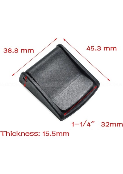 Dokuma Boyutu 32MM Tarzı 1 Parça Plastik Kam Tokaları Geçiş Klipsi Molle Taktik Sırt Çantası Kemer Tokası Paket Aksesuarları Siyah (Yurt Dışından)