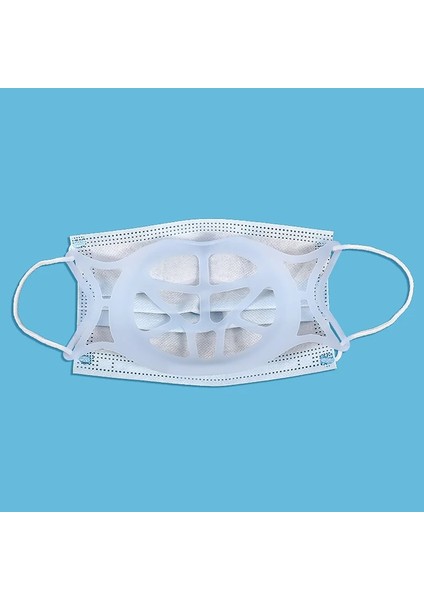 Mavi 5 Adet Tarzı Gösteri Olarak Silikon 3D Ağız Maskesi Destek Maskesi Iç Braket Solunum Yardımı Iç Ped Braketi Maske Tutacağı Nefes Alabilir Valf Filtreleri (Yurt Dışından) fırsatları