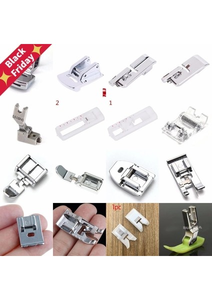 Haki Stili 20 Stilleri Yerli Dikiş Makinesi Aksesuarları Baskı Ayağı Ayak Kiti Set Hem Ayak Kardeş Şarkıcı Janome Için Yedek Parça (Yurt Dışından)
