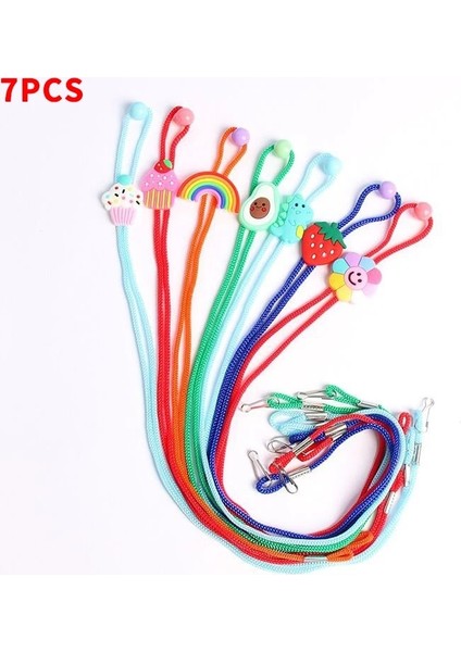 7 Adet-Karikatür Tarzı 5 Paket Yüz Maskesi Ipi Ayarlanabilir Uzunluk Maskesi Halat Yetişkinler Için Çocuklar Uygun Kullanışlı Maske Tutacağı Rahat Yüz Maskesi Şeritleri (Yurt Dışından)