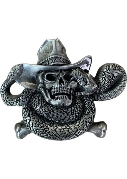 Altın Tarzı Perakende Motosiklet Erkek Kadın Kemer Tokası Metal Serin 3D Kafatası Kartal Kovboy Tokaları Kemerler Aksesuarları 4 cm Geniş Kemer (Yurt Dışından)