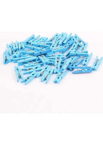 Gök Mavisi Tarzı Lot Mini Renkli Küçük Ahşap Klipler Dty Clotheraft Dekor Için 2.5x0.3cm Bahar Ahşap Klipler Aperatif Klip Fotoğraf Klipleri Mandal (Yurt Dışından)