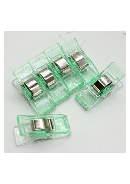 Yeşil Stil Ewing Klipler Çok Renkli Pvc Plastik Kumaş Kelepçeler Patchwork Crafting Örgü Emniyet Klipsi Tutucu Dıy Aksesuarları (Yurt Dışından)