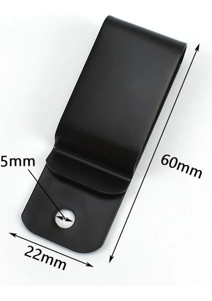 C-60X22MM Stili 5 Adet Meetee Black Metal Yaylı Tokalar Kemer Kılıf Kılıf Klip Toka Cep Cüzdan Için Anahtar Fahişe Dıy Bel Klipleri Vidalı (Yurt Dışından)