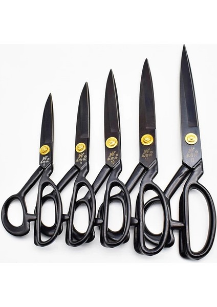 Siyah 12 Inç 30CM Stili Profesyonel Terzi Veya Dikiş Veya Nakış Veya Dikiş El Sanatları Malzemeleri Veya Aletleri Kumaş Kesici Makaslar (Yurt Dışından)