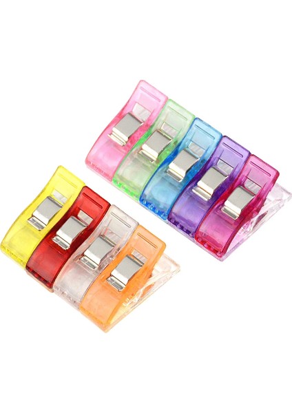 B 10 Adet Tarzı Çok Renkli Plastik Klipler Kumaş Kelepçeler Patchwork Dikiş El Sanatları Yorgan Dıy Ev El Yapımı Aksesuarlar Için Dikiş Araçları (Yurt Dışından)