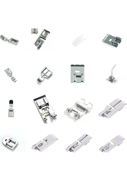 No.2 Tarzı Yerli Dikiş Makinesi Aksesuarları Baskı Ayağı Ayak Kiti Seti Etek Ayak Dikiş Makinesi Aksesuarları Için Yedek Parça (Yurt Dışından) modelleri