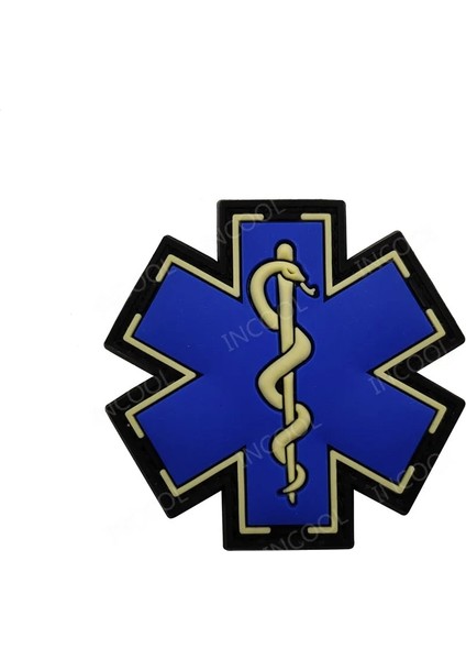 6 Pvc 7 cm Sadece Kanca Tipi Tıbbi Yansıtıcı Yamalar Medic Kauçuk 3D Pvc Paramedik Taktik Rozeti Doktor Çapraz Acil Kurtarma Işlemeli Yamalar (Yurt Dışından)