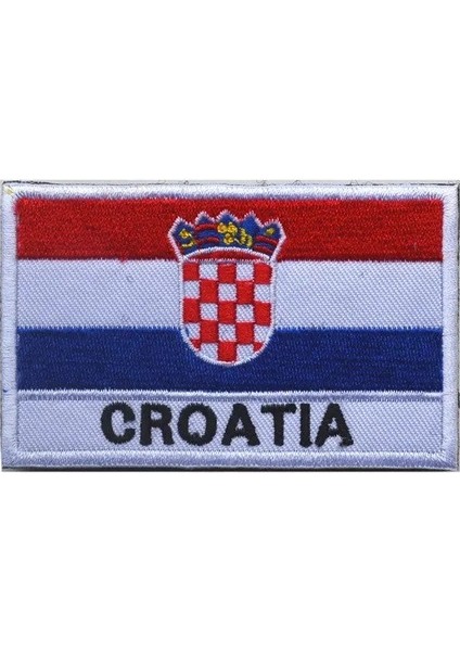 Hırvatistan Bayrağı Stili Nakış Yamaları Rozetleri Slovakya Romanya Isviçre Ispanya Fransa Belçika Yunanistan Hollanda Polonya Vatikan Macaristan Bayrağı Yama (Yurt Dışından)