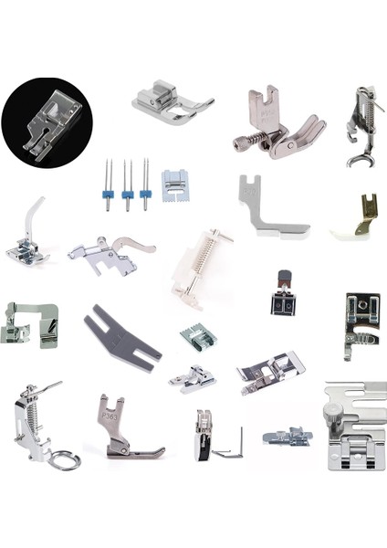 No.13 Tarzı 1 Adet Yerli Dikiş Makinesi Aksesuarları Baskı Ayağı Ayak Kiti Set Hem Ayak Kardeş Şarkıcı Janome Için Yedek Parça (Yurt Dışından) indirimleri