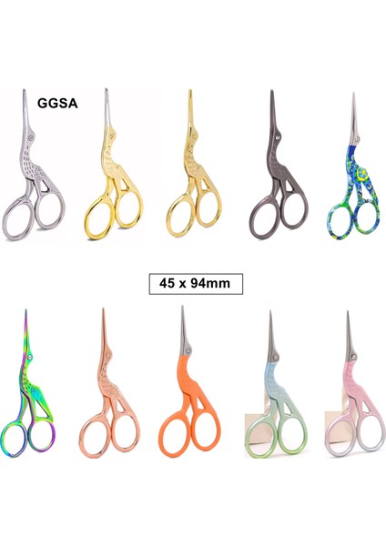 13 Yuvarlak Kafa Stili Paslanmaz Çelik Vintage Dikiş Ors Nail Art Leylek Vinç Kuş Nakış Kumaş Ors Craft Keskin Kesiciler Araçları (Yurt Dışından) modelleri