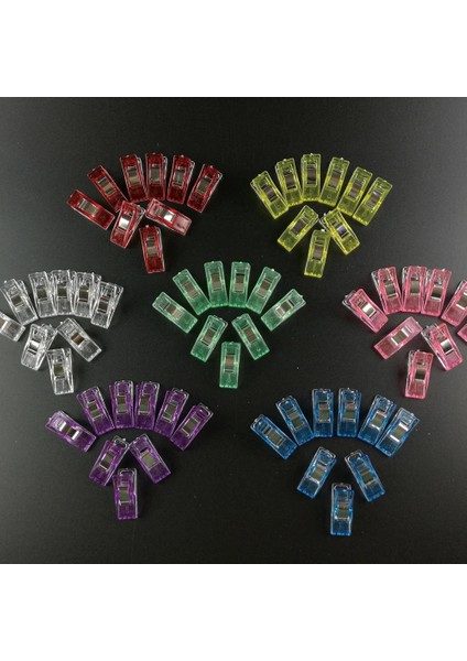 Mavi Stil Çanta Klipleri Dıy Plastik Dikiş Sabit Klipler Patchwork El Sanatları Şeffaf Yorgan Kapitone Patchwork Klip Metal Konfeksiyon Klipleri (Yurt Dışından) indirimleri