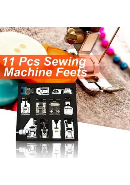 Ev Tipi Çok Fonksiyonlu Dikiş Makinelerinin Çoğu Için Yerli Dikiş Makinesi Baskı Ayağı Ayakları Sanat Giyim Dikişi (Yurt Dışından)