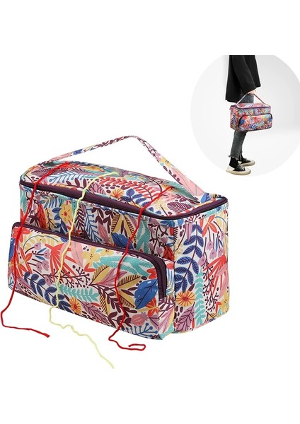 Stil 3 Stil Yeni Iplik Saklama Çantası Akçaağaç Yaprakları Turuncu Renk Örgü Organizatör Saklama Kutusu Tığ Işi Kanca Dikiş Aksesuarları Çanta (Yurt Dışından) modelleri