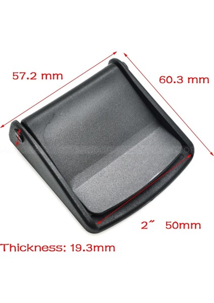 Dokuma Boyutu 50MM Tarzı 1 Parça Am Tokaları Kemer Klipsi Plastik Siyah Geçiş Klipsi Molle Taktik Sırt Çantası Askıları (Yurt Dışından)